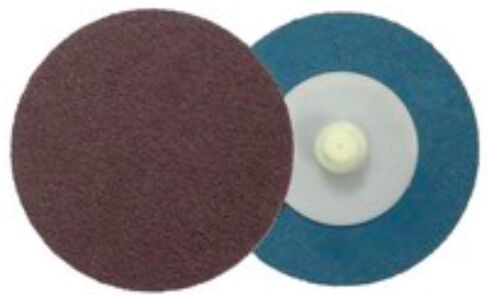 Weiler 60121 Aluminum Oxide Blending Disc, 2" Diameter, 60 Grit, Type R Hub Style Compatable with 3M Roloc, Made in The USA (Pack of 100) in Kuwait