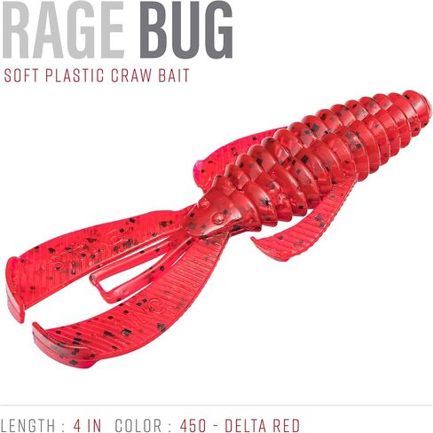 Strike King Rage Bug/Delta Red , 4-Inch in Kuwait