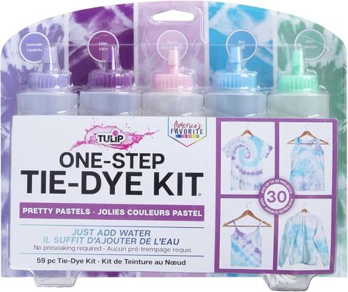 TULIP Fabric Dye Kits 44463 Fdy Lg Pretty Pastels 2/6, As Detailed in Kuwait