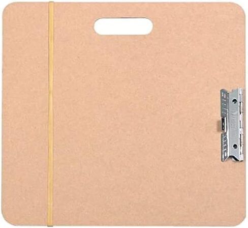 ALVIN Artist Sketch Board with Cutout Handle 15" x 16" Model SB1516 - Portable Drawing Board is Ideal for School and Studio Use, Made of Extra Rigid Masonite, Includes Firm Spring Clips - 15 x 16 Inch in Kuwait