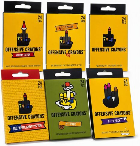 Adult Coloring Offensive Crayons - Holiday Edition in Kuwait