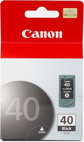 Canon PG-40 Genuine Black Ink Cartridge Twin Pack (2 Black Cartridges), Compatible with iP2600/1800/1700/1600, MX310/300, MP470/460/450/210/170/160/150/140/180/190, JX200/210P in Kuwait
