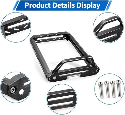Aluminum Alloy RC Car Transmitter Protector Frame Fit for Flysky Noble NB4 and NB4 Pro/Lite, Metal Bracket Holder Shell Support, Black in Kuwait