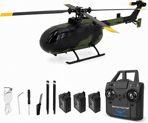 GoolRC C186 Remote Control Helicopter Remote Control Drone Single Propeller Without Ailerons 6-axis Gyro Stabilization Remote Control Airplane Altitude Hold Girls Adults 3 Batteries in Kuwait