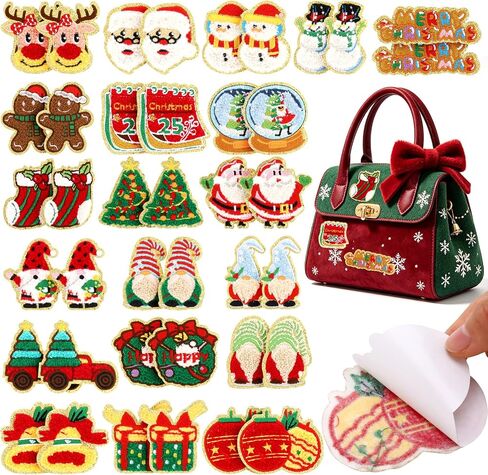 Jspupifip 40 Pcs Cute Chenille Embroidered Patches,Self Adhesive Glitter Chenille Rainbow Heart Iron Stick on Letters Patches Applique Sew Fabric Stickers for Backpacks Clothes Hat Repair Decor in Kuwait
