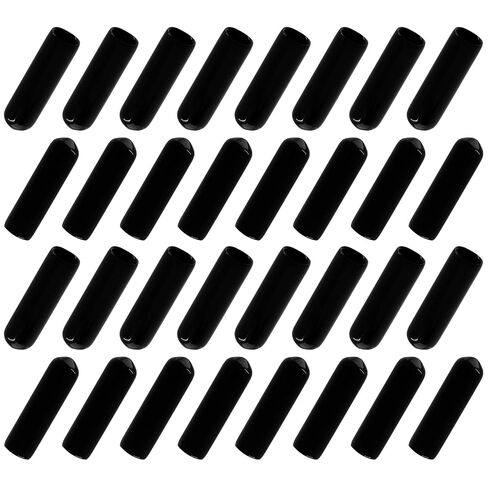 120Pcs Round Rubber End Caps 1/4" (6mm) ID Flexible Screw Thread Protectors White Bolt End Caps for Metal Tubing Rod Bolt in Kuwait