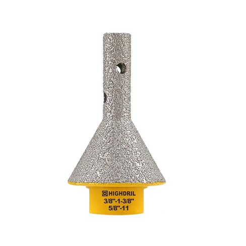 HIGHDRIL Diamond Beveling Chamfer Bit - Diamond Countersink Finger Bit for 4/5"-2" (20-50mm) Hole Enlarging Shaping Trimming in Porcelain Ceramic Tile Granite Marble Quartz in Kuwait