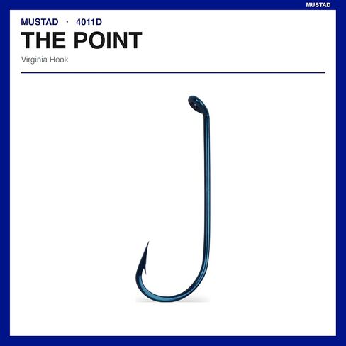 Mustad Classic Turned Down Ball Eye Hollow Point Virginia Hook (Pack of 100) in Kuwait