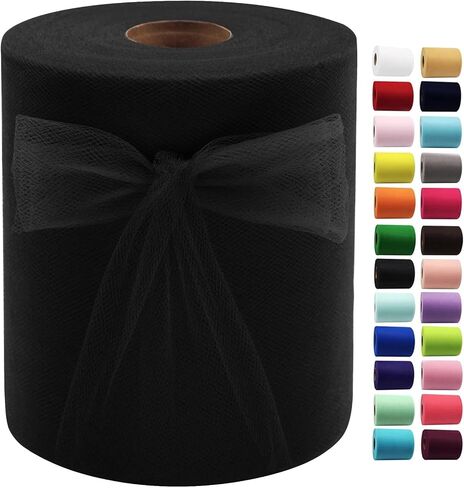 Red Tulle Fabric Rolls 6 Inch by 200 Yards (600 feet) Fabric Spool Tulle Ribbon for DIY Red Tutu Bow Baby Shower Birthday Party Wedding Decorations Craft Supplies in Kuwait