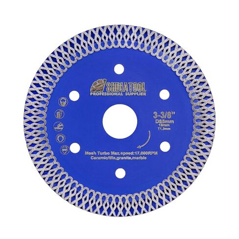 SHDIATOOL Diamond Cutting Blade 3-3/8 Inch Saw Blade for Porcelain Tile Ceramic Granite Marble Brick 85mm(3-Pack) in Kuwait