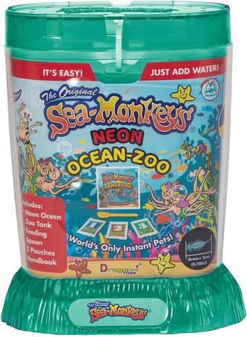 Sea-Monkeys® Ocean Zoo Neon - World's Only Instant Pets® - Assorted Colors - Ages 6+ (Pack of 1) in Kuwait