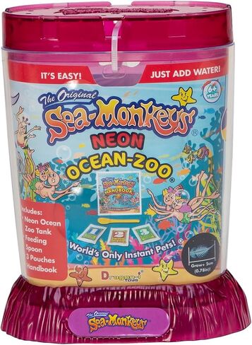 Sea-Monkeys® Ocean Zoo Neon - World's Only Instant Pets® - Assorted Colors - Ages 6+ (Pack of 1) in Kuwait