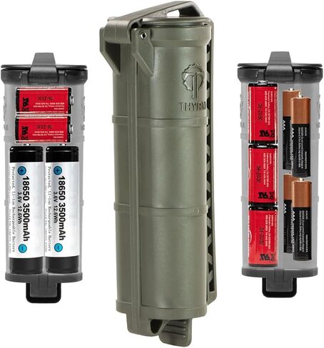 Thyrm CellVault XL Battery Storage Case for AA, AAA, CR123, 18650 Batteries, Survival Gear, Made in USA in Kuwait
