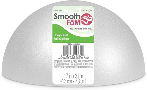 FloraCraft SmoothFoam Half Ball 2.2 Inch x 4.5 Inch White in Kuwait