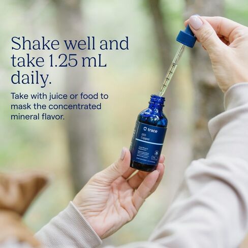Trace Minerals | Liquid Ionic Copper 3 mg Dietary Supplement | Antioxidant Enzyme Superoxide Dismutase | Supports Blood Health, Bones, Nerves and Metabolism | 2 fl oz, 48 Servings in Kuwait