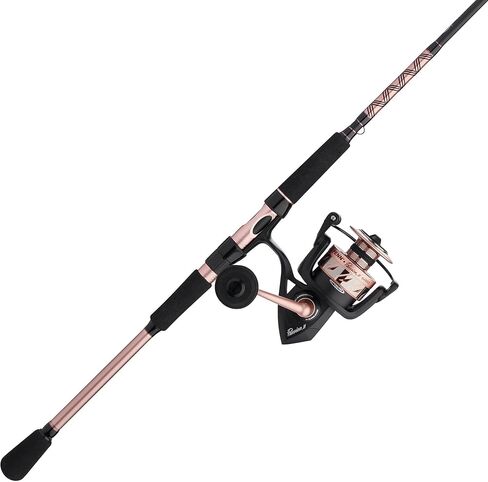 PENN Passion II Spinning Reel and Fishing Rod Combo, Black/Rose Gold in Kuwait