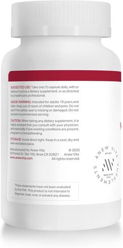 Anew Vita Montmorency Tart Cherry - Muscle Recovery, CherryPure 50:1 Concentrate eq. 25,000 mg, Rich in Antioxidants & Flavonoids, Plant-Based, Gluten-Free - 120 Veggie Capsules, Made in USA in Kuwait