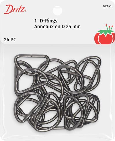 Dritz Swivel Hooks & D Rings 1/2in Antique Brass Bag & Tote Accessories, 1/2", 12ct in Kuwait