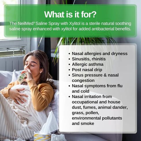NeilMed Nasamist Saline Spray with Xylitol, 4.4 Ounce (Pack of 1) in Kuwait