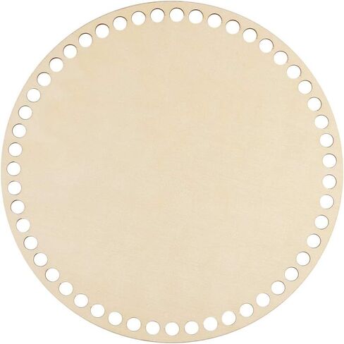 PH PandaHall 1pc Wooden Bag Bottom Oval Natural Wood Base Shaper 13.7x9.8"/35x25cm Crochet Basket Base for DIY Knitting Crochet Yarn Storage Bag Weaving Crafts Home Decoration, Hole:8mm in Kuwait