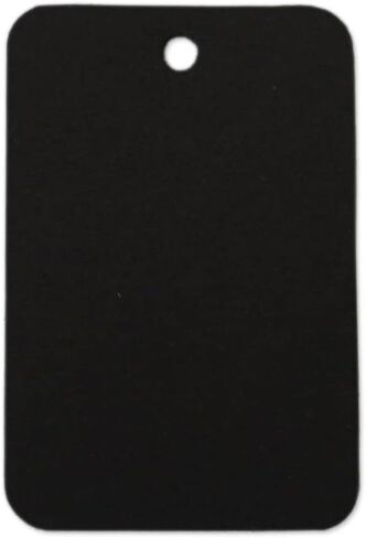 LWR CRAFTS 100 Hang Tags Rectangle with Jute Twines 100ft (2 3/8" x 1 9/16", White) in Kuwait