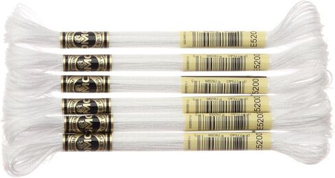 DMC Light Effects Embroidery Floss 8.7 Yards Glow in The Dark 317W-E940 (6-Pack) in Kuwait