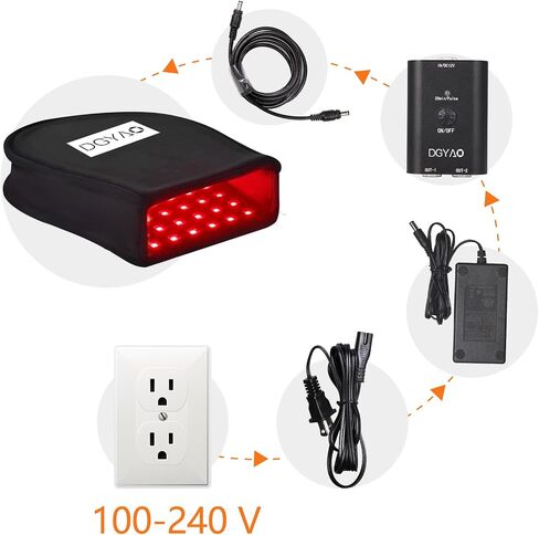 [New Version] Red Light Therapy for Hand Pain Relief Near Infrared Led Therapy for Fingers Wrists Deep Tissue Relief with Timer (Single) in Kuwait