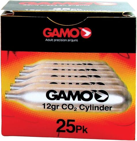 Gamo 62124702554 12-Gram Replacement CO2 Cylinders, 25-Pack in Kuwait