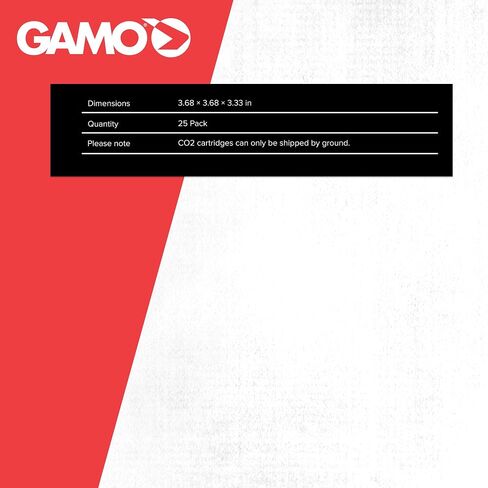 Gamo 62124702554 12-Gram Replacement CO2 Cylinders, 25-Pack in Kuwait