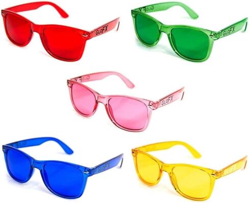 GloFX Color Therapy Glasses 10 Pack for Chakra Healing, Chromotherapy, and Mood in Kuwait