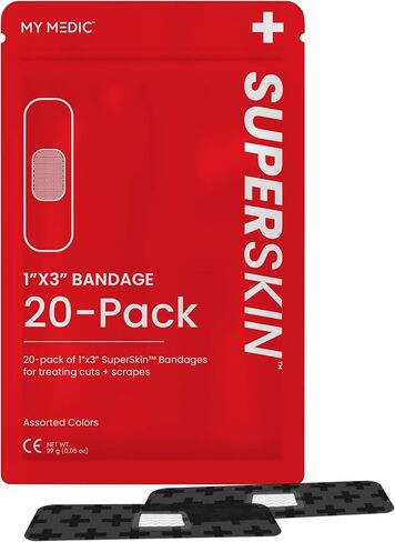 My Medic - SuperSkin 1x3 30 Pack - Advanced Bandages for Comfort, Protection, and Healing in Kuwait