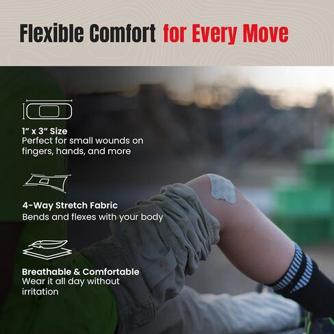 My Medic - SuperSkin 1x3 30 Pack - Advanced Bandages for Comfort, Protection, and Healing in Kuwait
