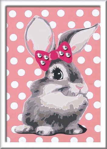 Ravensburger CreArt Cuddly Bunny Paint by Numbers for Children - Painting Arts and Crafts Kits for Ages 7 Years Up - Easter Gifts in Kuwait