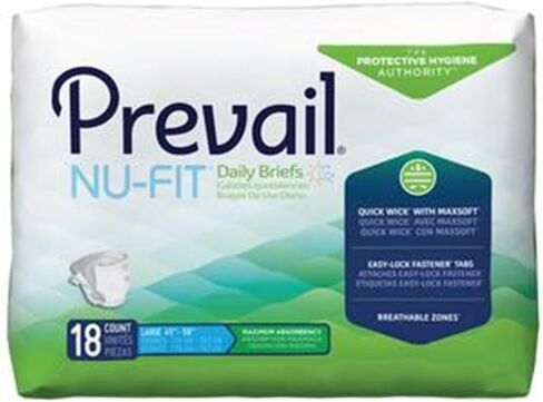 Prevail Nu-FIT Maximum Absorbency Incontinence Briefs, Extra Large, 60 Count in Kuwait