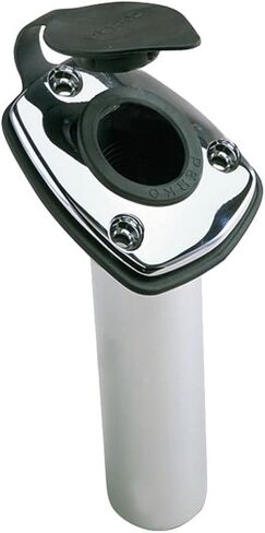 Perko 1205DP0CHR Angled Flush Mount Rod Holder, Chrome,Black in Kuwait