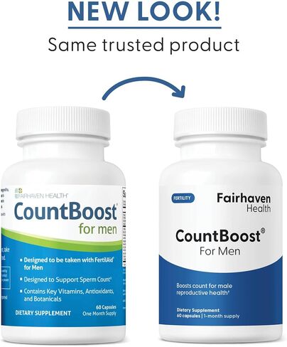 FertilAid for Men, MotilityBoost, Countboost Bundle - Male Fertility Stack with Preconception Vitamin & Fertility Formula Targets Count, Motility, Morphology, with Maca, Ashwagandha, CoQ10, Zinc in Kuwait