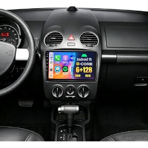 Roinvou 2+64G Android CarPlay Stereo لـ 2004-2010 VW Volkswagen Beetle، راديو CarPlay لاسلكي مدمج مع Android Auto، شاشة لمس 9 بوصات في لوحة القيادة GPS ودعم مرآة Link BT FM RDS AHD in Kuwait