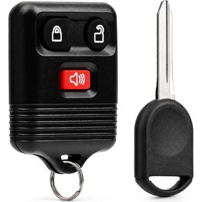 Car Key Fob Keyless Entry Remote fits Ford, Lincoln, Mercury, Mazda with Ignition Key (CWTWB1U331 GQ43VT11T CWTWB1U345 3-btn) in Kuwait