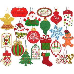 Giiffu 144 Christmas Gift Tags Stickers, Xmas Kraft Gift Tags Decorative Stickers Name Tag Labels, Self Adhesive Christmas Tag for Holiday Presents (24 Designs) in Kuwait