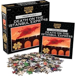 Murder Mystery Party | Classic Mystery Jigsaw Puzzle, Death on The Istanbul Express, 1,000 Piece Jigsaw Puzzle in Kuwait