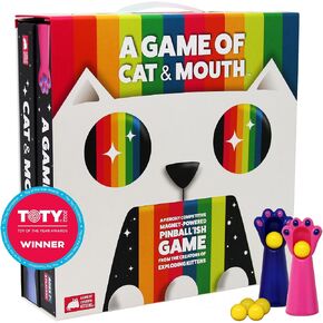 A Game of Cat and Mouth by Exploding Kittens - 2 Players - Ages 7+ - 15 Minutes to Play - Magnet Powered Pinball Game - Ideal for Couple, Family Night, Kid and Adult in Kuwait