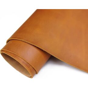 Tooling Leather Square 7-8oz (2.8-3.2mm) Thick Full Grain Cowhide Arts Crafts Leather Heavy Weight -Jeereal (Rust Red, 10"x10") in Kuwait
