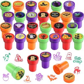 Assorted Stamps for Kids 26Pcs Self-Inking Stamps for Easter Egg Halloween Christmas Stuffers, Birthday Party Favor for Kids, Teacher Stamps in Kuwait