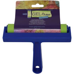 Gel Press Rubber Brayer - for printmaking, Scrapbooking, Paper Crafts, Home Decor & More - 4 Inches, Blue & Green in Kuwait