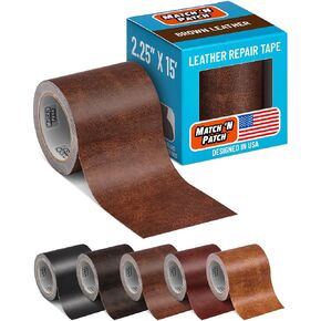 MATCH 'N PATCH Realistic Leather Repair Tape, Brown, 2.4 inch x 15 feet in Kuwait