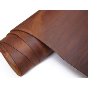 Heavy Weight Leather 9-10 oz Thick Full Grain Tooling Leather Thick Cowhide Skin Crafting Arts Leather (Red Brown-4.0mm, 6"x12") in Kuwait