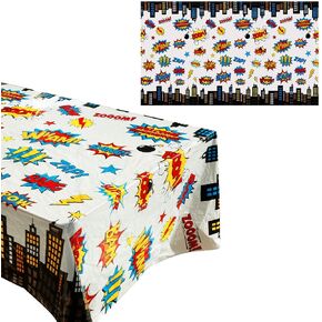 HaWenny 5 Pack Superhero Plastic Table Cover,43" x 71" Superhero Tablecloths Party Supplies Decorations in Kuwait