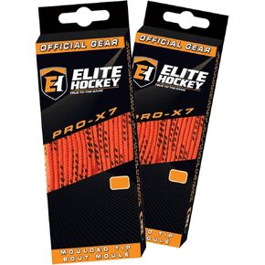 Elite Hockey Pro X7 Wide Cotton Hockey Skate Laces - SET of 2 Pairs in Kuwait