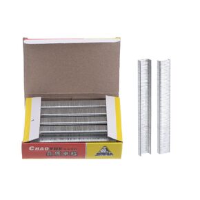 HARFINGTON 2800pcs 1003J 20Ga 3/7-inch Crown 1/8-inch Staples U-Shaped Galvanized Straight Brad Nails with Storage Box for Woodworking DIY Decoration, Silver Tone in Kuwait