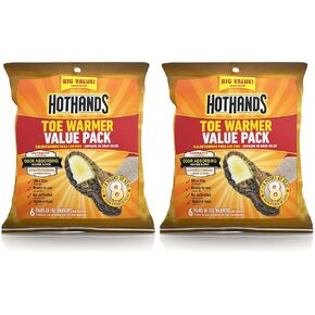 HotHands Toe Warmers - Long Lasting Safe Natural Odorless Air Activated Warmers - Up to 8 Hours of Heat - 6 Pair in Kuwait